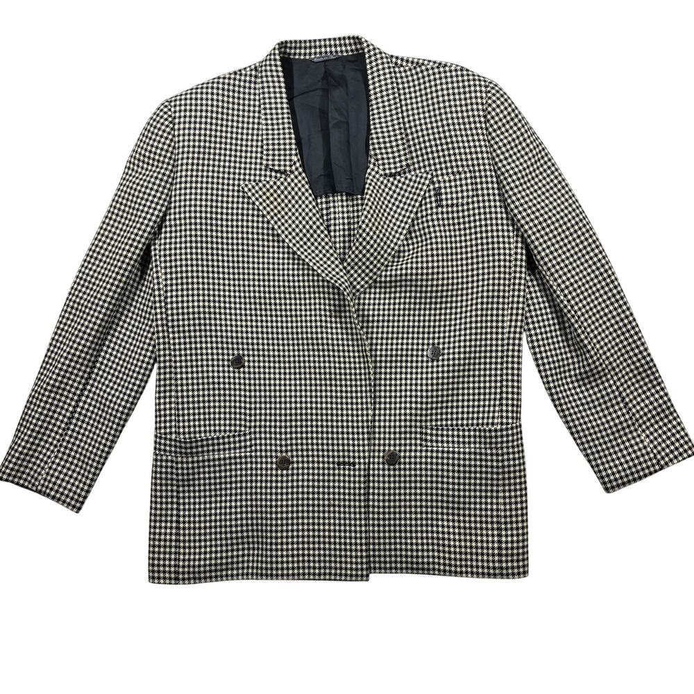 Vintage Ronaldus Shamask Blazer Women Small Double Breasted Wool Cashmere Jacket